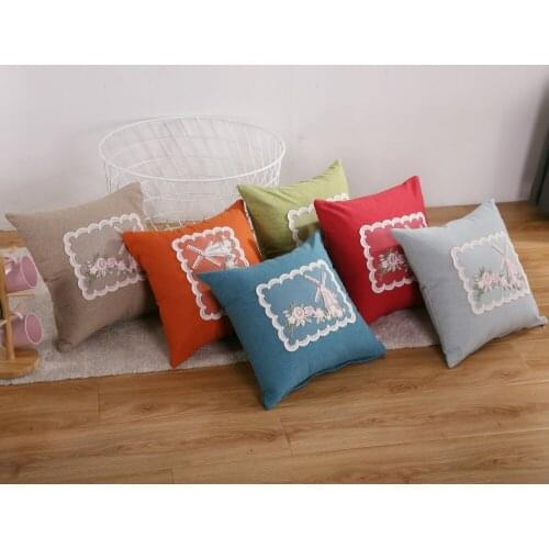 European Luxury Cushion Cover Floral Embroidered PillowCase Home Decor Cushions For Sofa Living Room Throw Pillow Cover Hap-deer