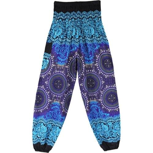 G-LIKE Yoga Harem Workout Pants -Cargo Ladies Loose Gypsy Bloomer Trousers Clothes Clothing Dress for Women - Free Size