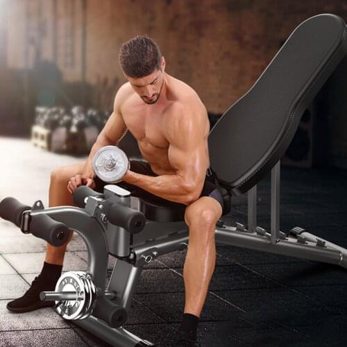 Dumbbell Stool Sit Up Abdominal Benches Board abdominal Exerciser Equipments Fold Dumbbell Fitness Machines Home