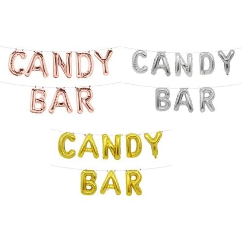 16inch Candy Bar Foil Balloons Helium Rose Gold Balloon for Baby Shower Birthday Wedding Party Supplies Decor Kids Toys