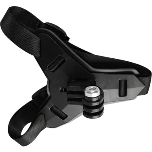 28EA Fixing Bracket Motorcycle Helmet Chin Holder Integrated Fixed Holder Mount Strap Anti-slid Quick-release Buckle Belt