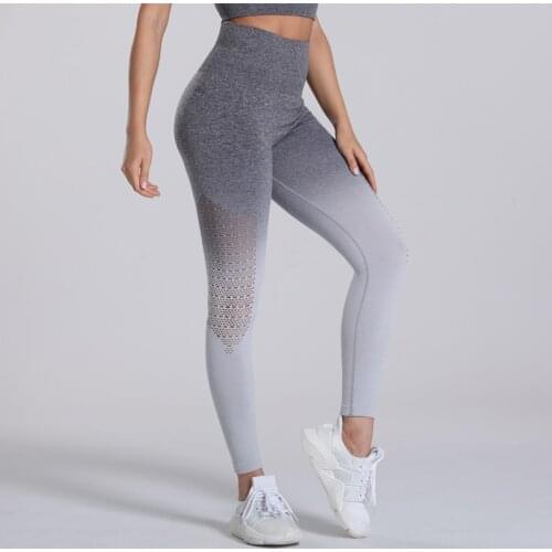 LANTECH Women Gym Yoga Seamless Pants Sports Lifting Stretchy High Waist Squat Exercise Fitness Leggings Activewear Pants
