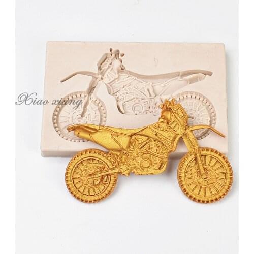 Luyou 1pcs Motorcycle lace silicone mold cake molds cake decorating tools fondant chocolate gumpaste mold FM1917