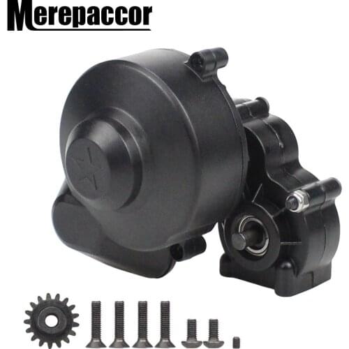 MEREPACCOR Plastic Complete Center Gearbox Transmission Box with Gear for Axial SCX10 SCX10 II 90046 90047 1/10 RC Crawler Car