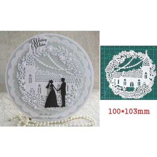 Metal Cutting Dies Wedding in Church Craft Die Cuts Mold Stencil For Diy Scrapbooking Paper Cards Embossing Knife Blade Die