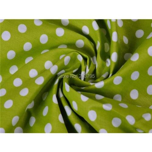 Minimum Order 1meter Green White Point Multicolor Polka Dot cotton fabric tilda fabrics patchwork cotton fabric home textile