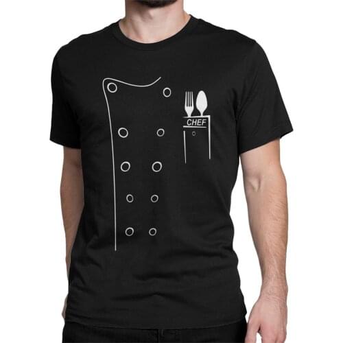 Mens Chef Cook Cooking Culinary T Shirts 100% Cotton Clothing Vintage Short Sleeve Round Neck Tee Shirt Unique T-Shirt