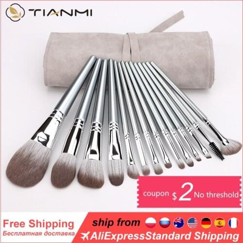 14 pcs/lot Makeup Brushes Set Eye Shadow Blending Eyeliner Eyelash Eyebrow Brushes For Makeup Professional Beauty Too