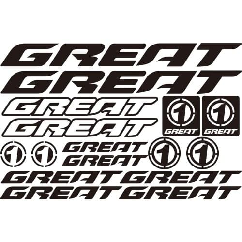 Bicycle Frame Stickers Bike Decals Carving Hollow Transfer Frame Papers For Individual Decoration DIY Safe Riding Made Of PVC