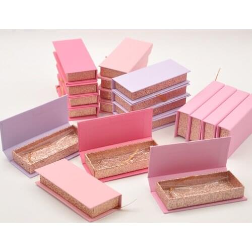 Wholesale lashes pack Eyelash boxes Custom logo eyelashes packaging box Faux Cils 3D mink fake lashes Makeup case bulk vendors