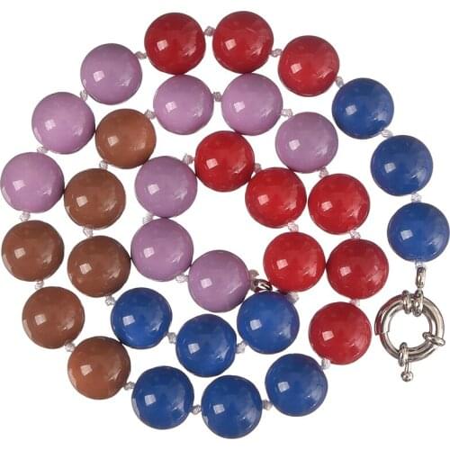 Wholesale Womens necklace Wedding Necklace Imitation pearl Round Beads For Jewelry Making Choker Making Diy Jewellery 10mm 18"