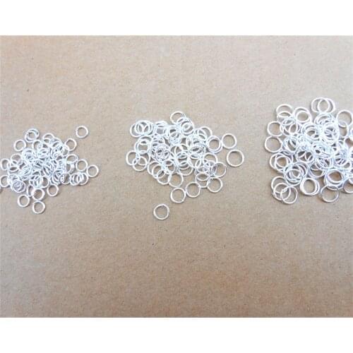4MM 500pcs Sterling Silver Open Jump Ring Silver Components DIY Jewelry 925 silver findings opening rings