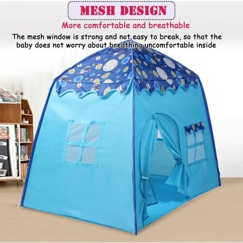 Kids Play Tent Castle Large Teepee Tent For Kids Portable Playhouse Children House For Indoor Outdoor Use For Boys And Girls