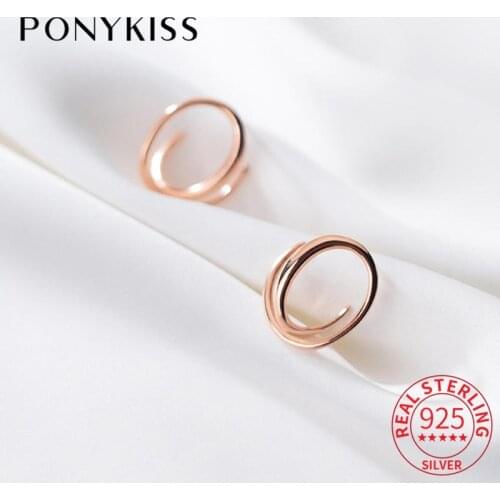 PONYKISS Silver Earrings
