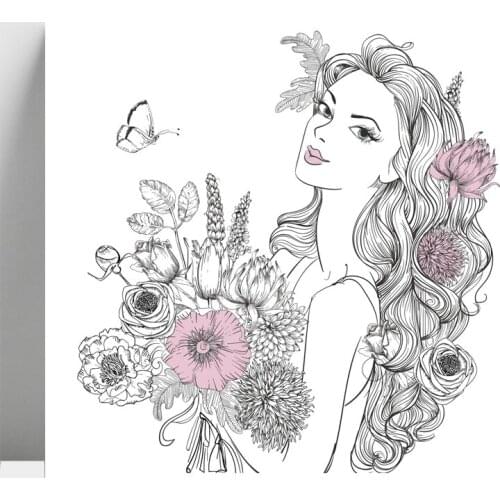 AZSG Gorgeous Woman Clear Stamps For DIY Scrapbooking/Card Making/Album Decorative Silicone Stamp Crafts