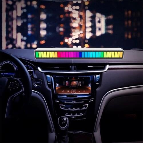 RGB Music Light USB Colorful Lamp LED Strip Night Lights Sound Control Pickup Rhythm Music Atmosphere Light Bar For Car Party