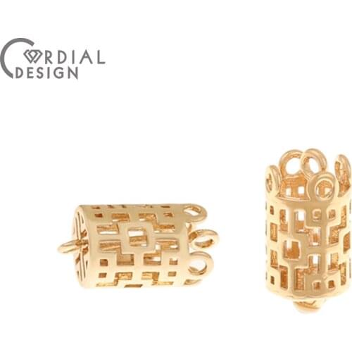 Cordial Design 100Pcs 7*13MM Jewelry Accessories/Hand Made/Copper/Connectors/Cylinder Shape/DIY Making/Charms/Earring Findings