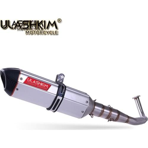SH150 SH 125 150I Motorcycle Exhaust Mascape Full System Slip On Middle Link Pipe Muffler For Honda SH125 SH150i SH125i