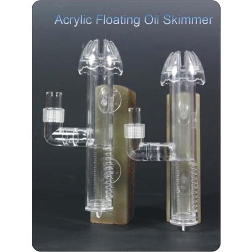 Grasses Creative Yard Acrylic floating inflow Oil Skimmer For Fish Plant Shrimp Tanks Aquarium