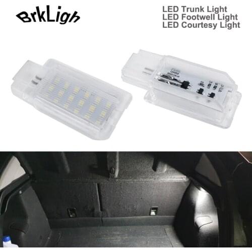 2Pcs LED Trunk Luggage Footwell Lights Courtesy Under Door Glovebox Lamps For Buick Enclave Encore Allure Regal Verano Lacrosse