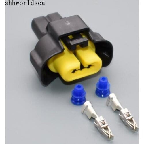 Worldgolden 2.8mm 2pin auto housing wire electrical female cable connector with terminals ST090521-01