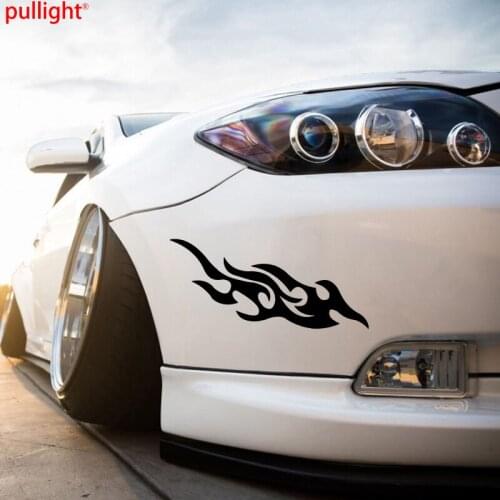 1 Pair Cool Fire Flame Sticker for Custom Car Body Styling | Racing Flame Decal