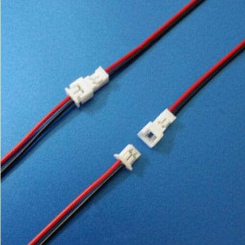 10 Pair JST 1.25 2-Pin Male and Female Connector plug with Wires Cables for lipo battery