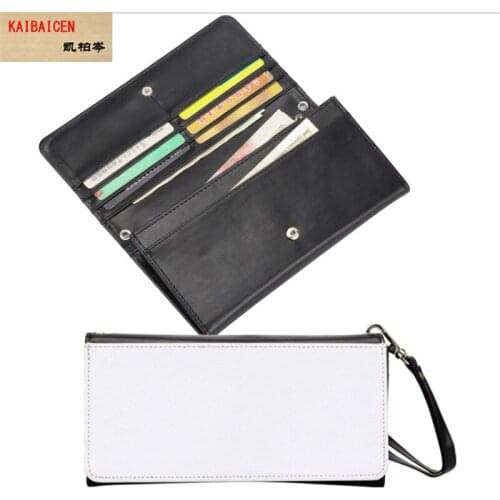 10pcs/Lot Blank Sublimation Leather Clutch Wallet Purse Women Handbag for Hot transfer Printing Blank consumables DIY products