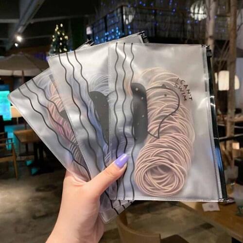 100pcs/bag colorful Hair Accessories Girls Rubber Bands Scrunchy Kids Baby hair ties for girls Elastic Hair Bands