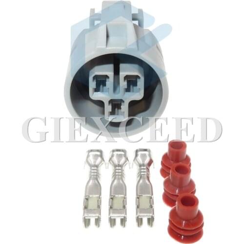 2 Sets 3 Pin 6187-3901 Waterproof Female Automotive Sealed Plug Auto Cable Connector Socket