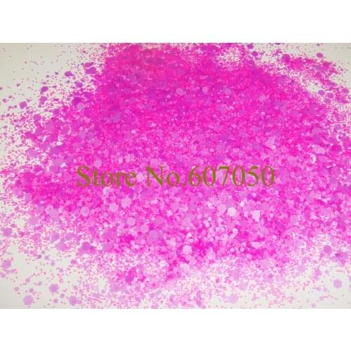 30gram x Solvent Resistant Mixed Glitter Hexagon Paillette Spangles Shapes for DIY Nail Art Polish
