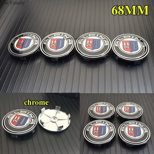4pcs/set 68mm PVC Car Center Cap Logo Car Wheel Center Hub Cap Emblem 6.8CM Dust-proof Badge for Bmw Logo Car Styling