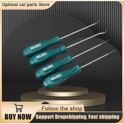 4Pcs Car Auto Vehicle Oil Seal Screwdrivers Set O-Ring Seal Gasket Puller Remover Pick Hooks Tools car accessories dropshipping