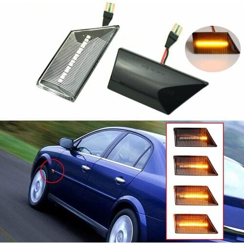 Car Led Dynamic Turn Signal Light For Opel Vectra C 2002-2008 Signum 2003-2008 Side Marker Fender Lights Blinker Indicator Lamp