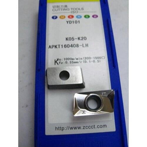 Free shopping APKT 160408-LH YD101(10pcs/box) Cemented Carbide Turning Tool Insert For Aluminium