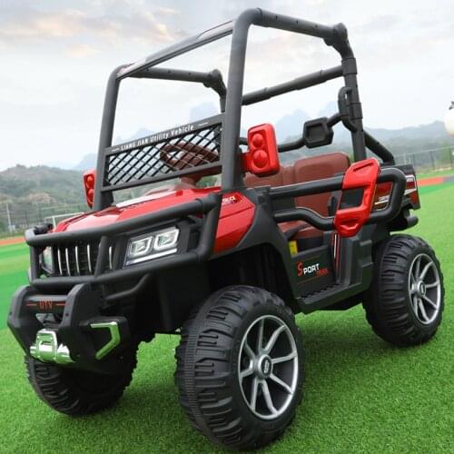 Childrens Electric Car Can Sit On People Bluetooth Remote Control Car Boys And Girls Four-Wheel Drive Off-road Swing Toy Car