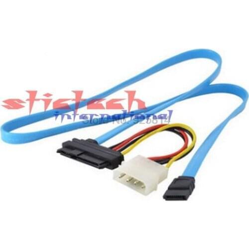 By dhl or ems 500 pieces wholesale Connector Adapter 7 Pin SATA Serial ATA to SAS 29 Pin & 4 Pin Cable Male