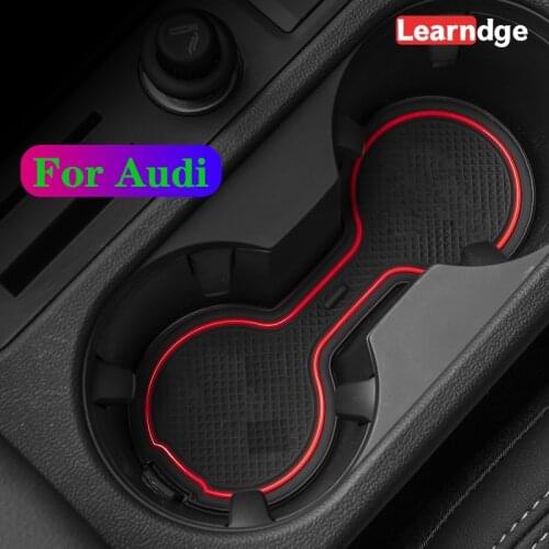 For Audi A3 8Y 2021 2020 Sportback Limousine Sedan Anti-slip Non-slip Rubber Cup Holder Door slot pad 10 Pcs Car Accessories