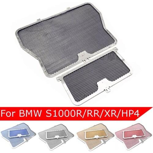 For BMW S1000R S1000RR S 1000 XR S1000XR HP4 Colors 2009-2018 Motorcycle Radiator Guard Grille Grill Oil Cooler Cover Protector