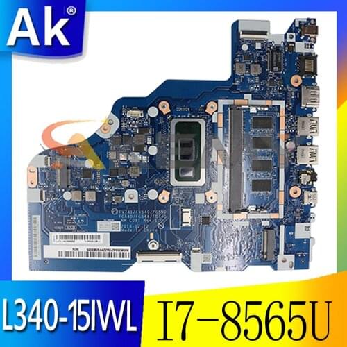 For Lenovo IdeaPad L340-15IWL L340-17IWL portable motherboard NM-C091 motherboard with I7-8565U CPU 4GB memory Mainboard