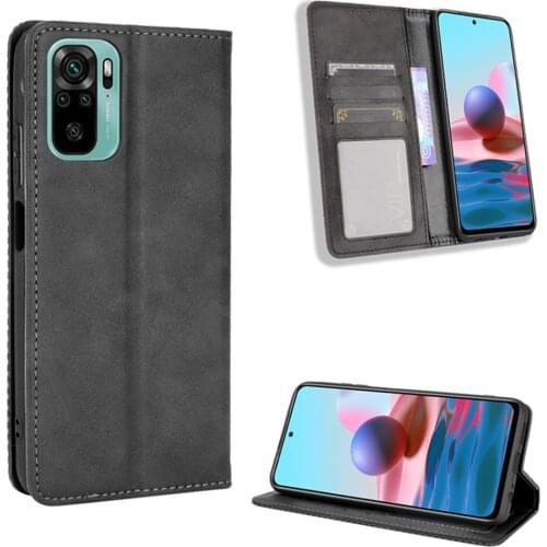 For Xiaomi Redmi Note 10S 10 4G 5G Luxury Flip PU Leather Wallet Magnetic Adsorption Case For Redmi Note 10 Pro Max Phone Bags