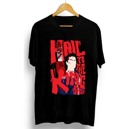 Hail To The King Baby Individuality Retro T Shirts Men And Women 100% Cotton Graphics Summer Cool Tees Short Sleeve Tops XS-3XL