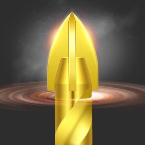 1pcs Lengthen and Ordinary Cross Hex Tile Bits Glass Ceramic Concrete Hole Opener Kit Hard Alloy Drill