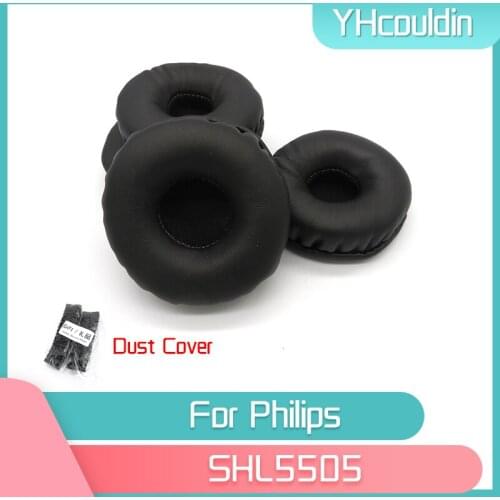 YHcouldin Earpads For Philips SHL5505 Headphone Accessaries Replacement Wrinkled Leather