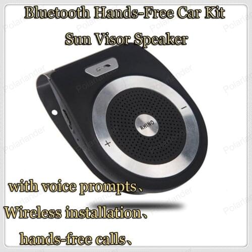 New Arrival Dual Standby Bluetooth Hands-free Sun Visor Speaker Car Kit High Quality 10M Distance Support GPRS