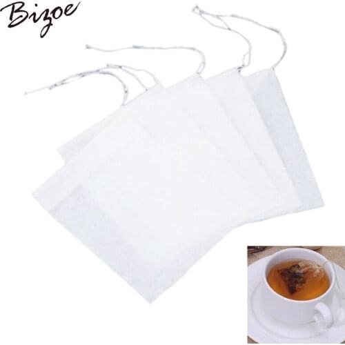 200 pcs / lot FDA Non-woven Empty Tea Bags Scented Tea Bags with Close to Filter Paper Rope for Loose Leaf Herbal Tea Bags