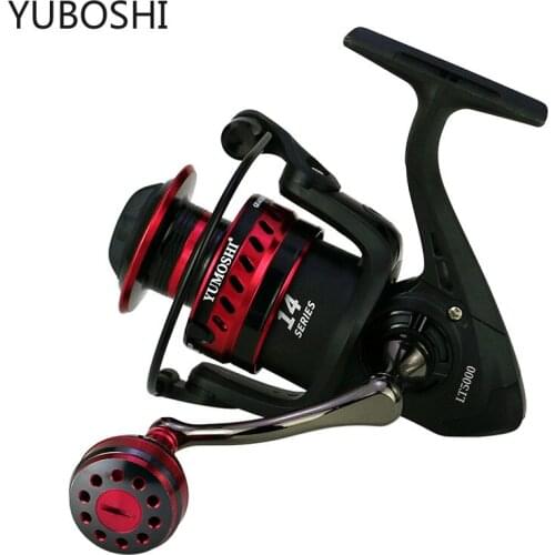 YUBOSHI All Metal Spool Fishing Coil 5.2:1/4.7:1 Gear Ratio Carp Spinning Fishing Reel For Carp Bass 2000-7000 Series