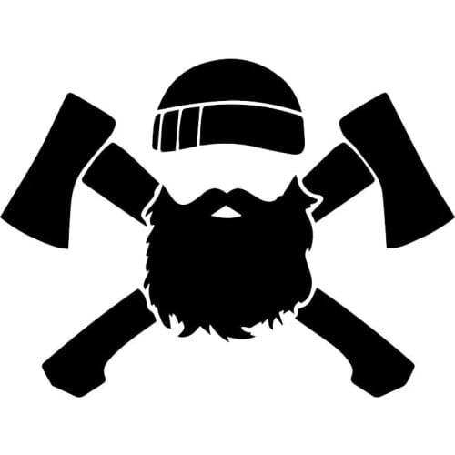 S51351# Various Sizes/Colors Car Stickers Vinyl Decal Lumberjack Motorcycle Decorative Accessories Creative