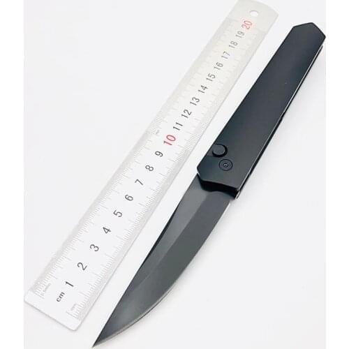 ProTech Outdoor Folding knife Self-opening High Hardness 154cm Carbon Blade Camping Cuff kitchen fruit self-defense EDC tool