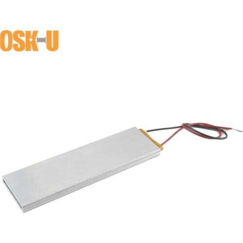 100x30x6mm Thermostatic PTC Heating Element 220V 65/70/270/120/100 Celsius Degree PTC Water Heater Plate Wattage 20/25/200/60W